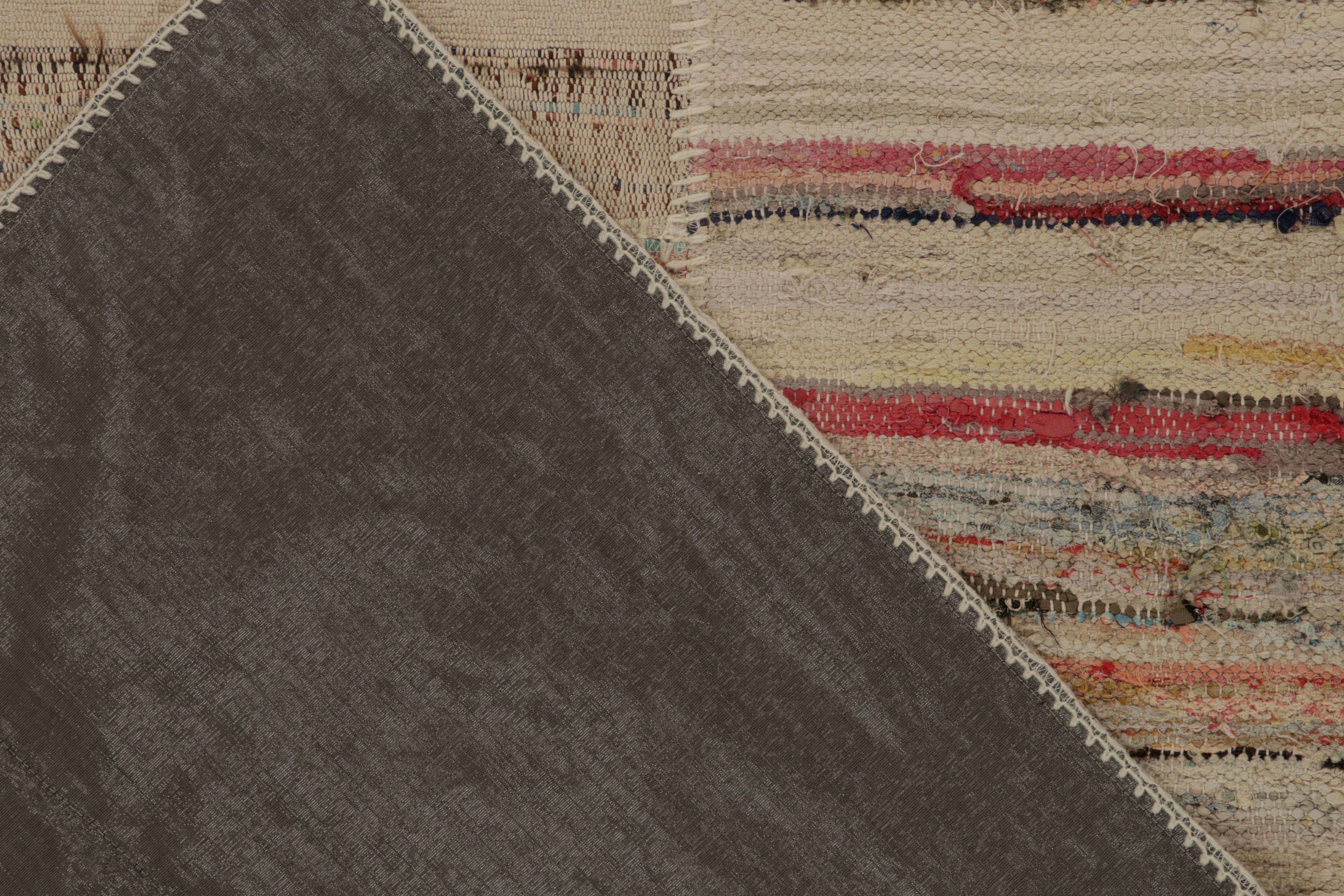 Rug & Kilim’s Patchwork Kilim in Polychromatic Stripes In New Condition For Sale In Long Island City, NY