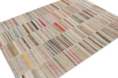 Rug & Kilim’s Patchwork Kilim Rug in Polychromatic Stripes