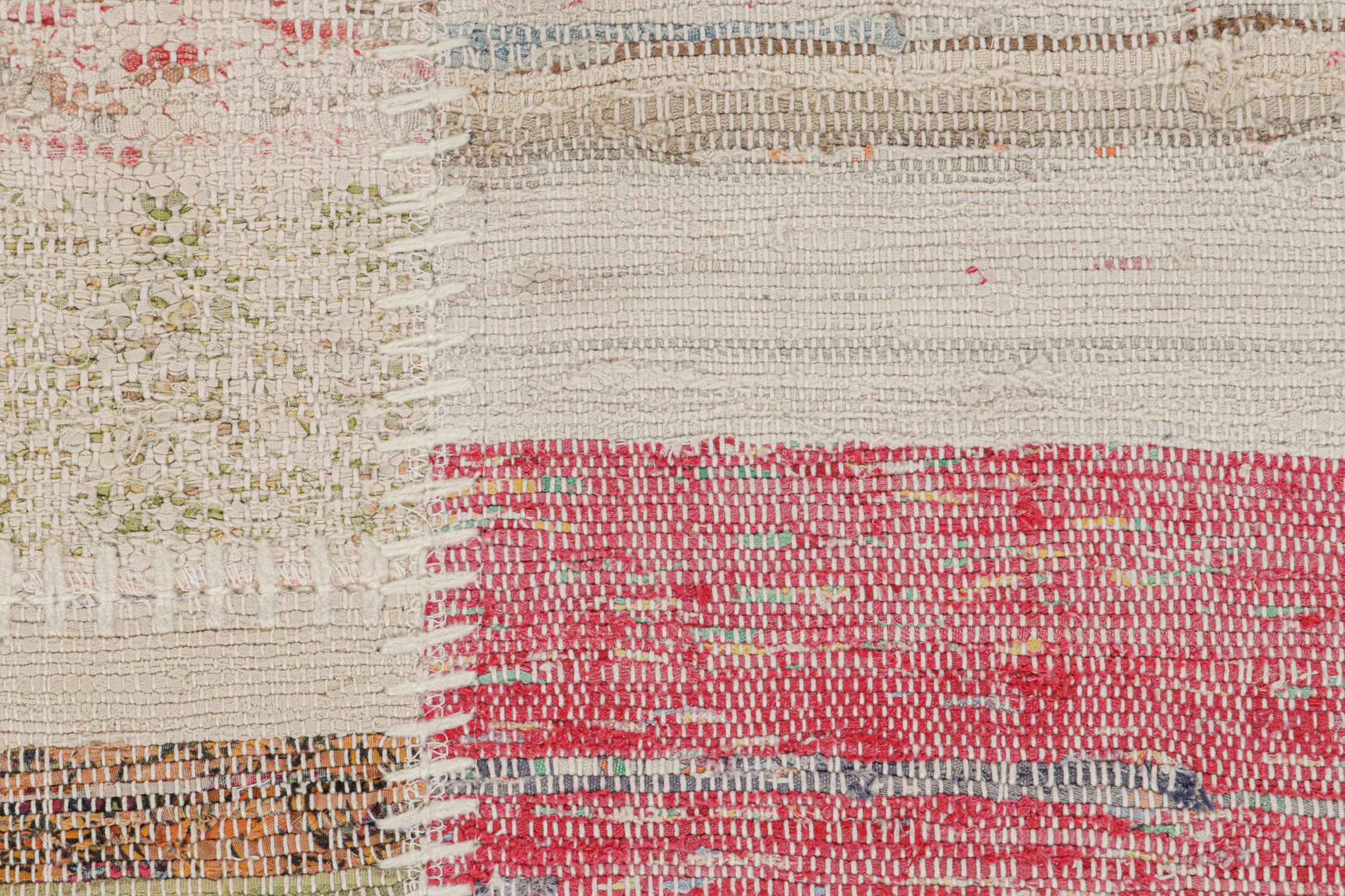 Rug & Kilim - Tappeto patchwork Kilim a strisce policrome In condizioni Nuovo in vendita a Long Island City, NY