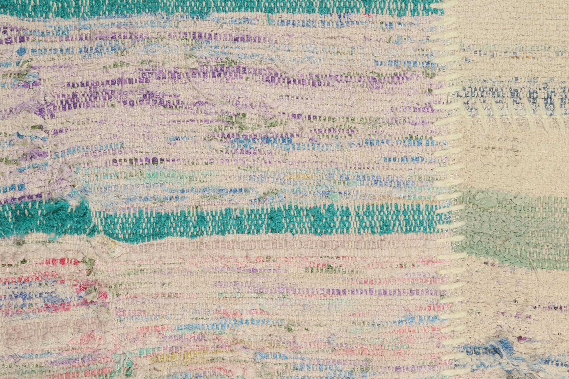 Patchwork-Kilim-Teppich von Rug & Kilim in mehrfarbigen Streifen im Zustand „Neu“ im Angebot in Long Island City, NY