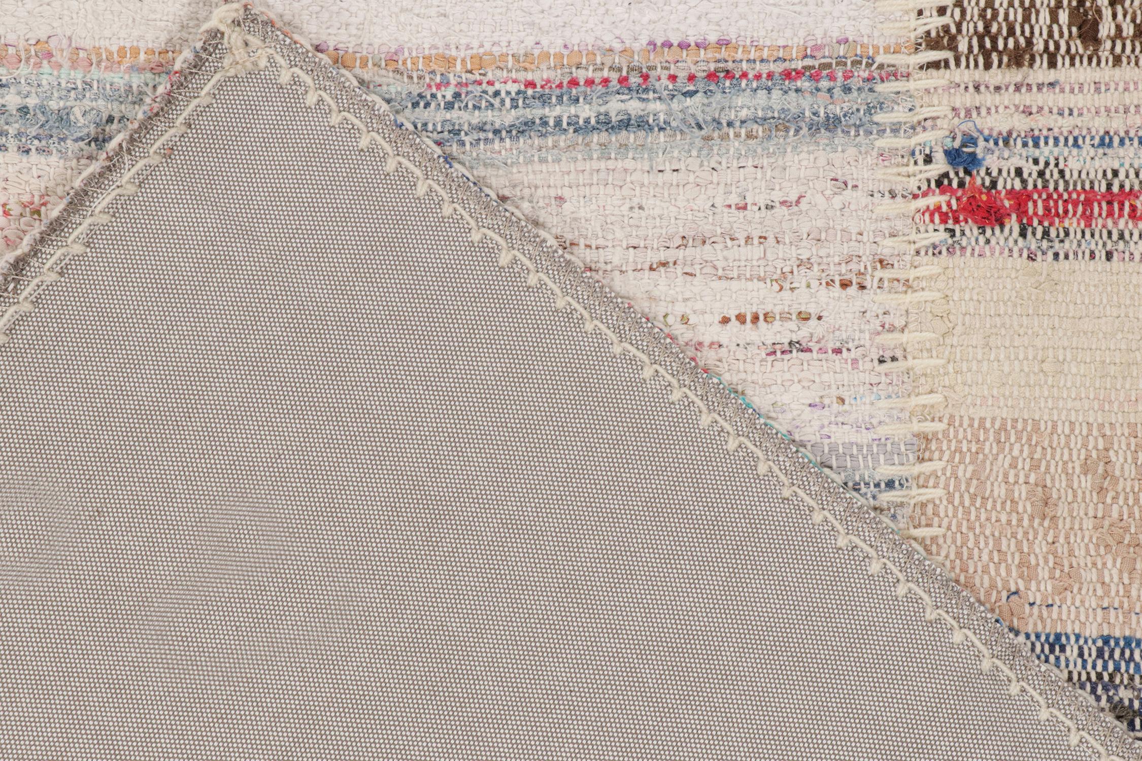 Rug & Kilim - Tappeto patchwork Kilim a strisce policrome In condizioni Nuovo in vendita a Long Island City, NY