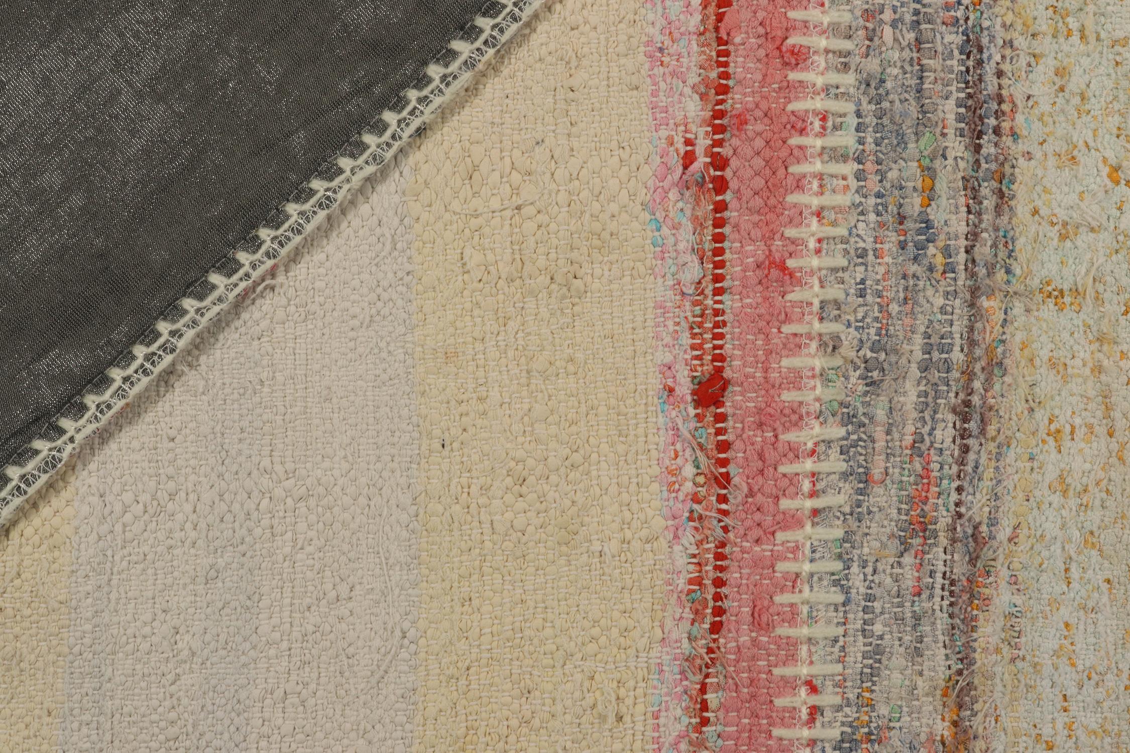 XXI secolo e contemporaneo Rug & Kilim - Tappeto patchwork Kilim a strisce policrome in vendita