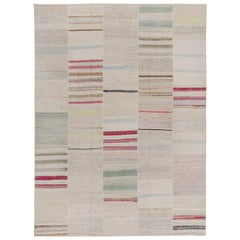 Rug & Kilim - Tappeto patchwork Kilim a strisce policrome