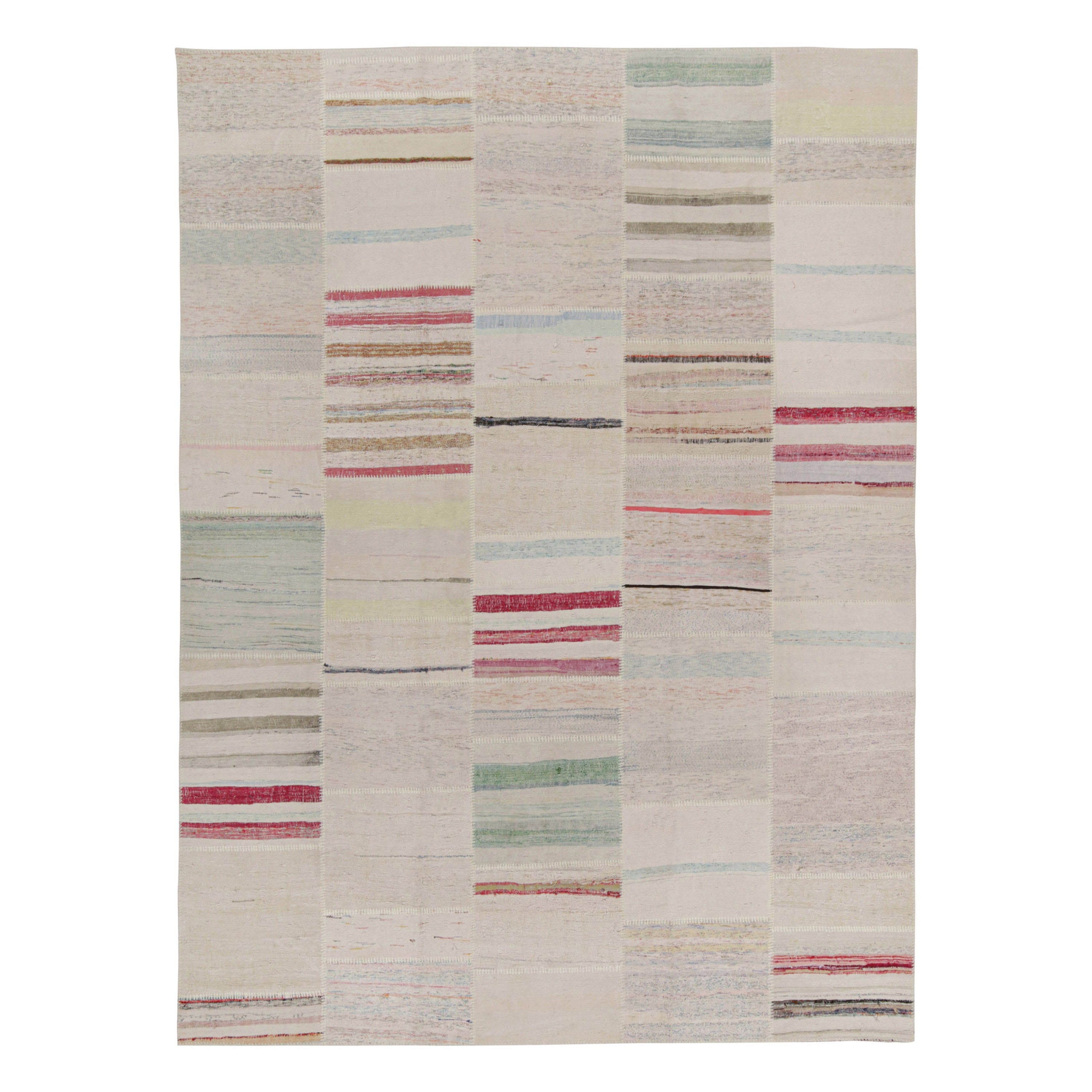 Tapis Kilim Patchwork à rayures polychromes de Rug 
Kilim