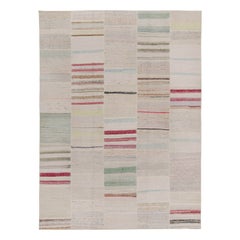 Tapis Kilim Patchwork à rayures polychromes de Rug 
Kilim