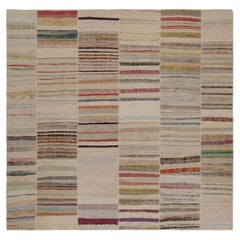 Rug & Kilim’s Patchwork Kilim Rug in Polychromatic Stripes