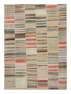 Rug & Kilim’s Patchwork Kilim Rug in Polychromatic Stripes