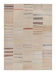 Teppich & Kilims Patchwork-Kelim-Teppich mit polychromen Streifen