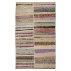 Alfombra Patchwork Kilim de Rayas Policromáticas de Rug & Kilim
