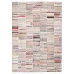 Rug & Kilim’s Patchwork Kilim Rug in Polychromatic Stripes