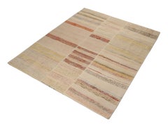 Rug & Kilim’s Patchwork Kilim Runner in Polychromatic Stripes