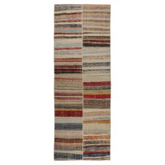 Teppich &amp;amp; Kilims Patchwork-Kelim-Läufer mit polychromen Streifen