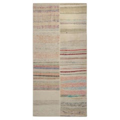 Rug & Kilim’s Patchwork Kilim Runner in Polychromatic Stripes