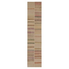 Rug & Kilim’s Patchwork Kilim Runner in Polychromatic Stripes