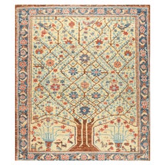 Rug & Kilim’s Persian Bakhtiari Style Rug in Beige with Colorful Floral Patterns