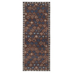 Rug & Kilim's Persischer Baluch Style Läufer in Brown mit geometrischen Mustern