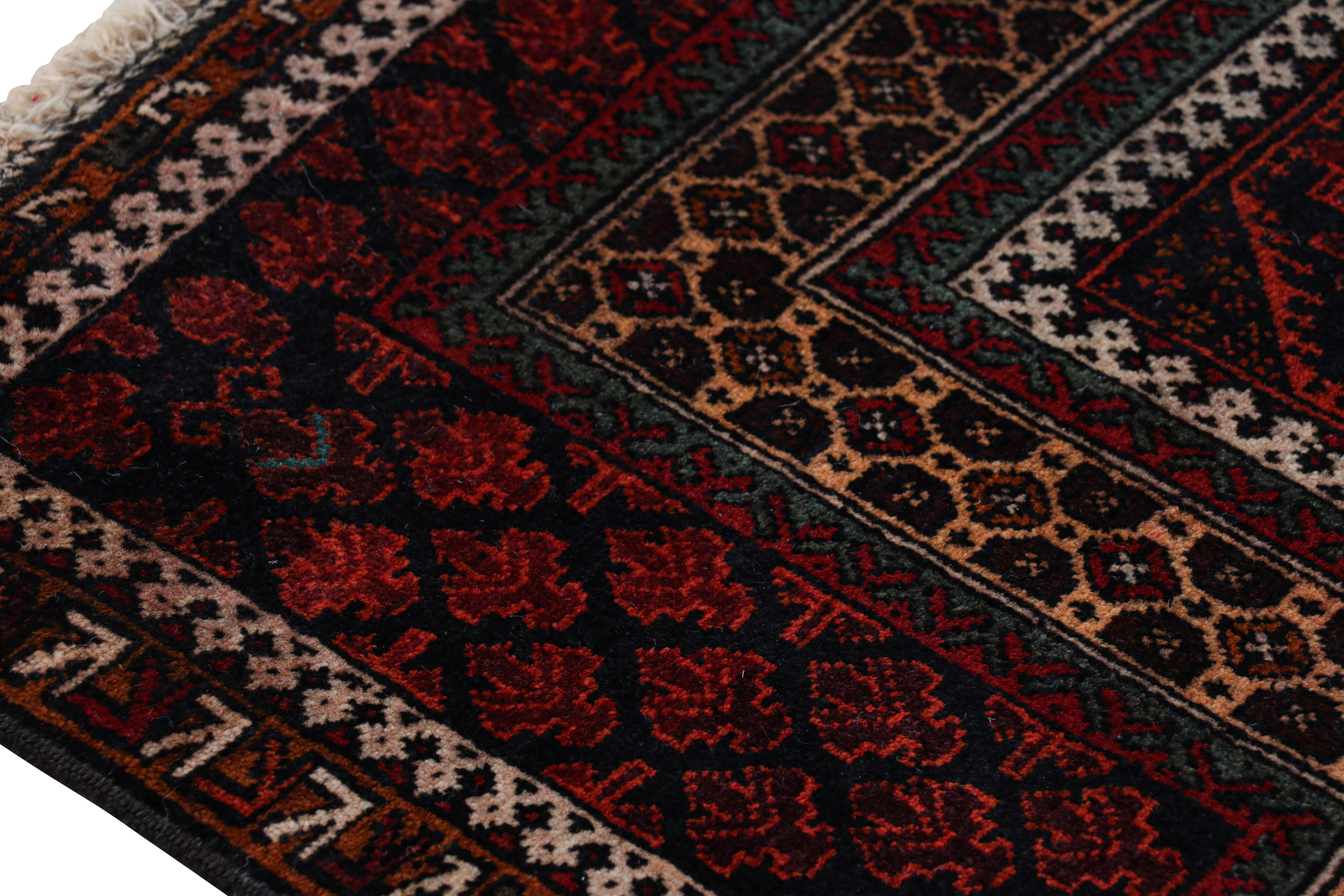 Contemporary Rug & Kilim’s Persian Baluch Tribal Rug in Red with Geometric Patterns For Sale