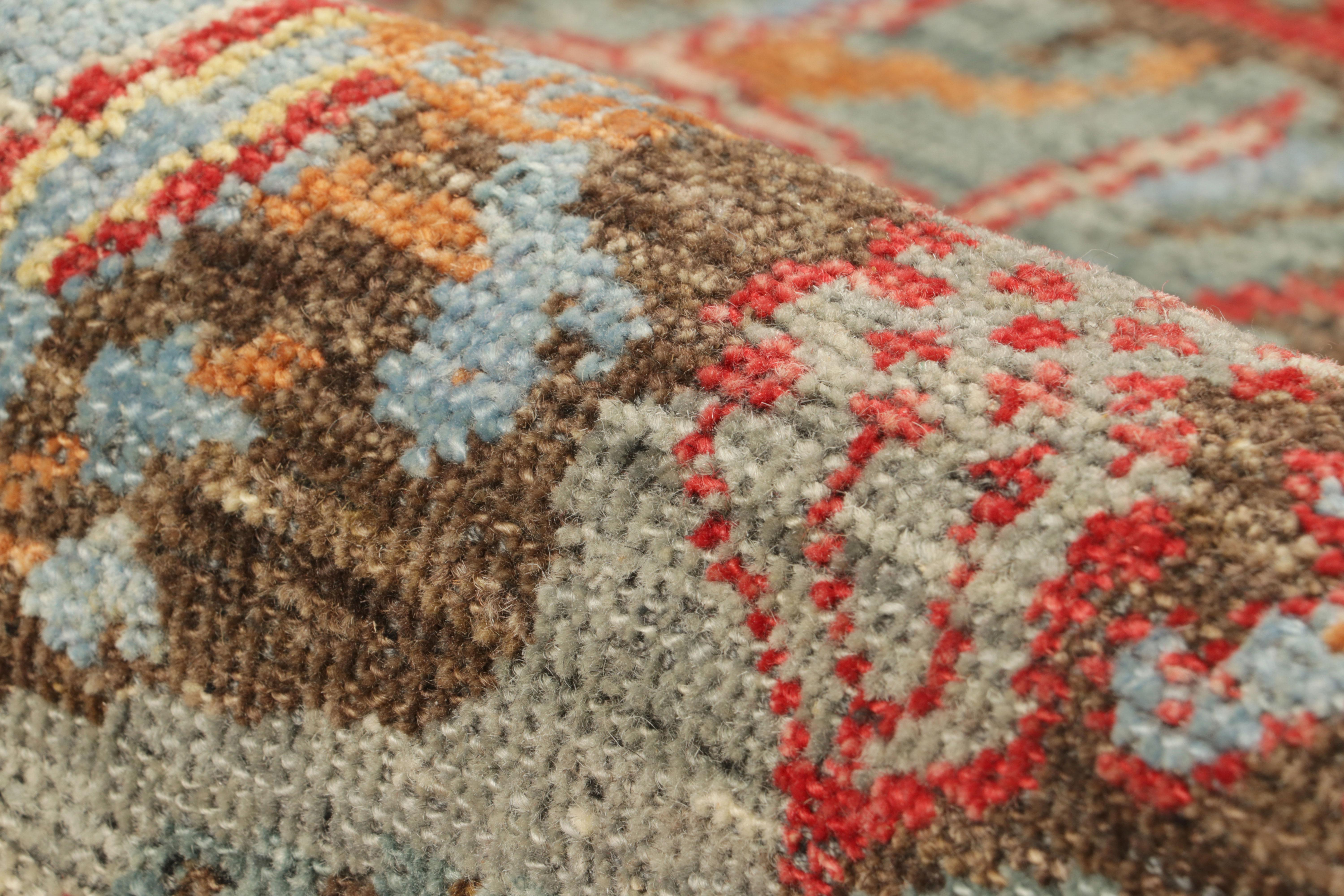 Rug & Kilim’s Persian Bidjar Style Rug with Colorful Pictorial & Floral Patterns For Sale 1