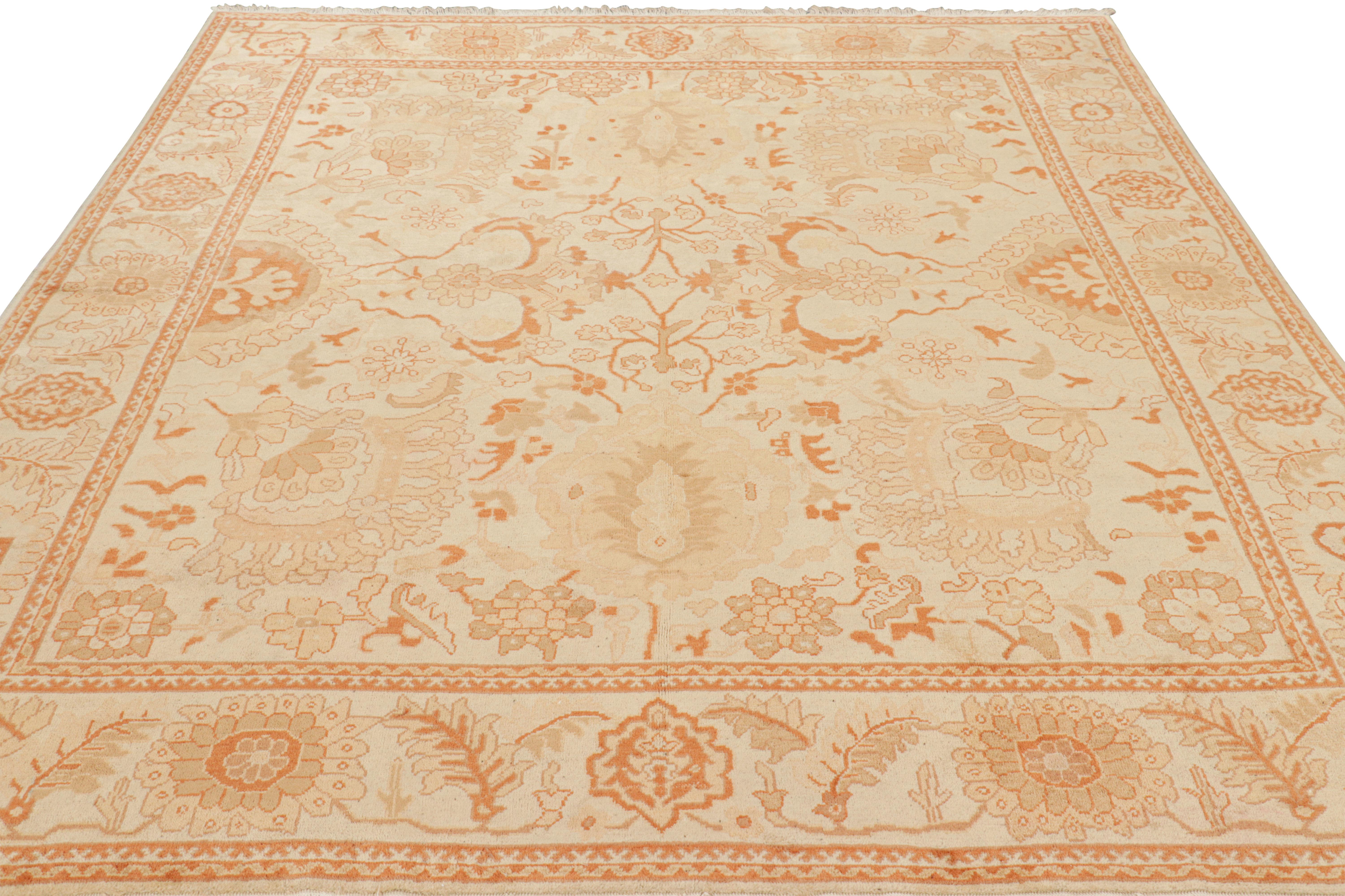 Alfombra estilo mahal persa de Rug & Kilim con medallones y motivos florales Anudado a mano en venta