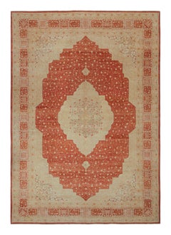 Rug & Kilim’s Persian Style Oversized Rug, with Medallion and Floral Patterns