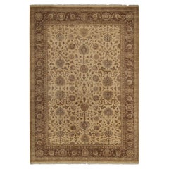 Teppich &amp; Kilims Persischer Teppich im persischen Stil in Beige-Braun und Gold mit Blumenmuster