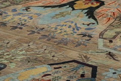 Rug & Kilim’s Persian Style Rug in Beige with Polychromatic Floral Patterns