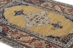 Rug & Kilim’s Persian Style Rug In Gold and Red with Medallion