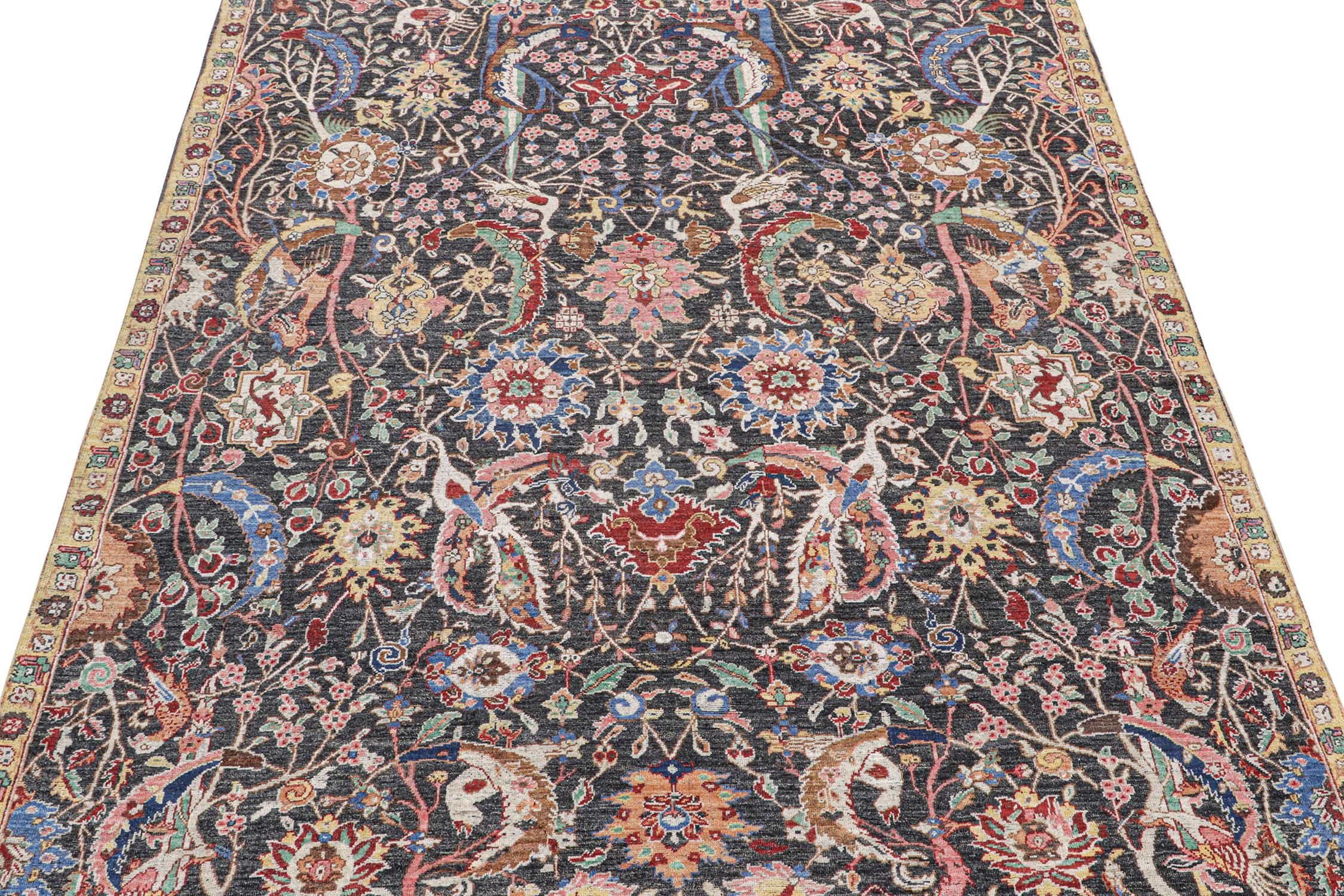 This contemporary 9x12 rug is a grand new entry to Rug & Kilim’s custom classics Burano Collection.

Hand knotted in wool, this design is inspired by 17th century antique Persian rugs of the Kerman province. This particular style was often called