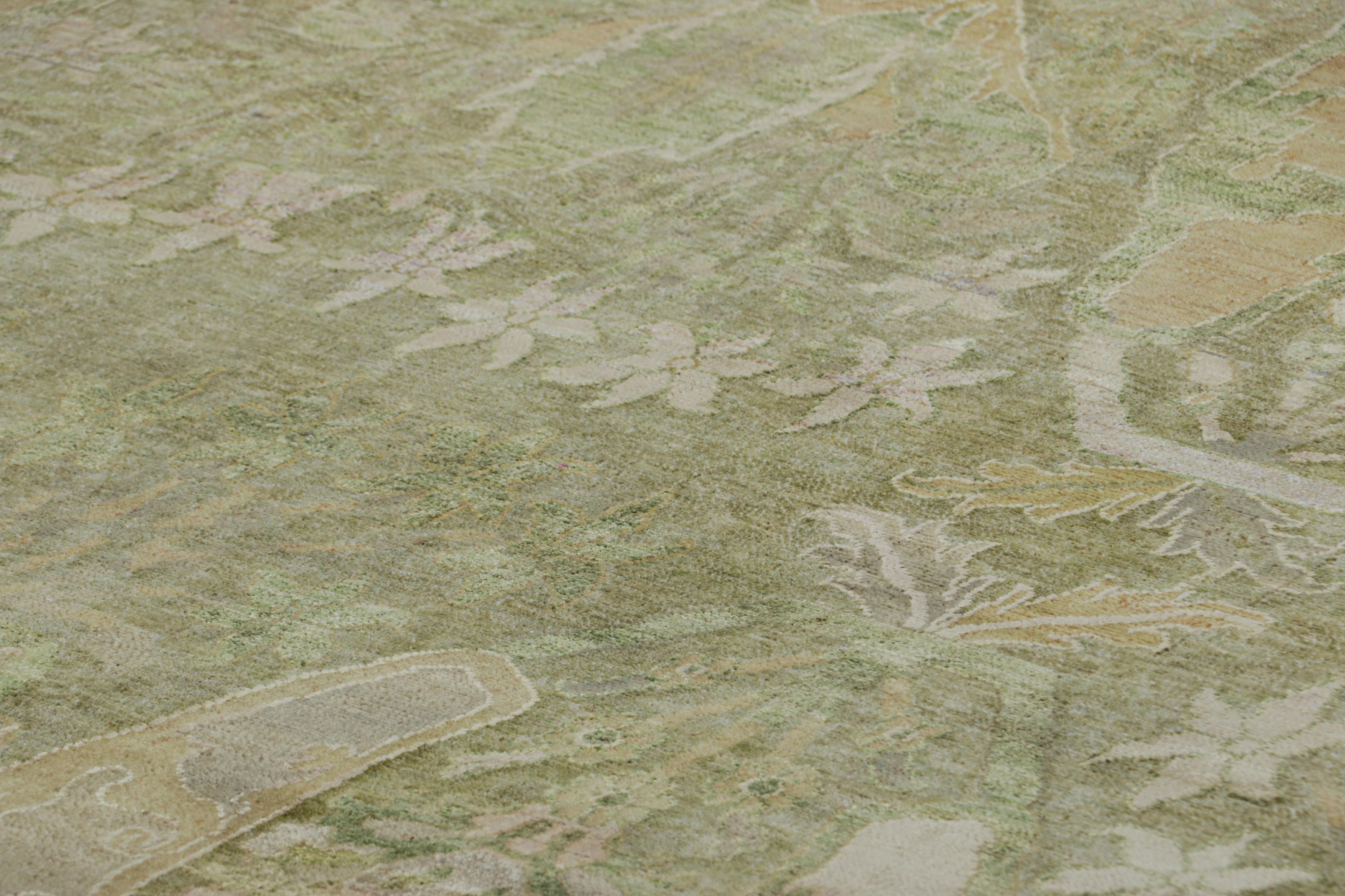 Fabriqué en laine nouée à la main, ce tapis 8x10 de notre Collection Modern Classics représente notre nouvelle interprétation la plus luxueuse des tapis persans classiques et s'inspire du célèbre design Bidjar Garrus, un style de tapis anciens de la