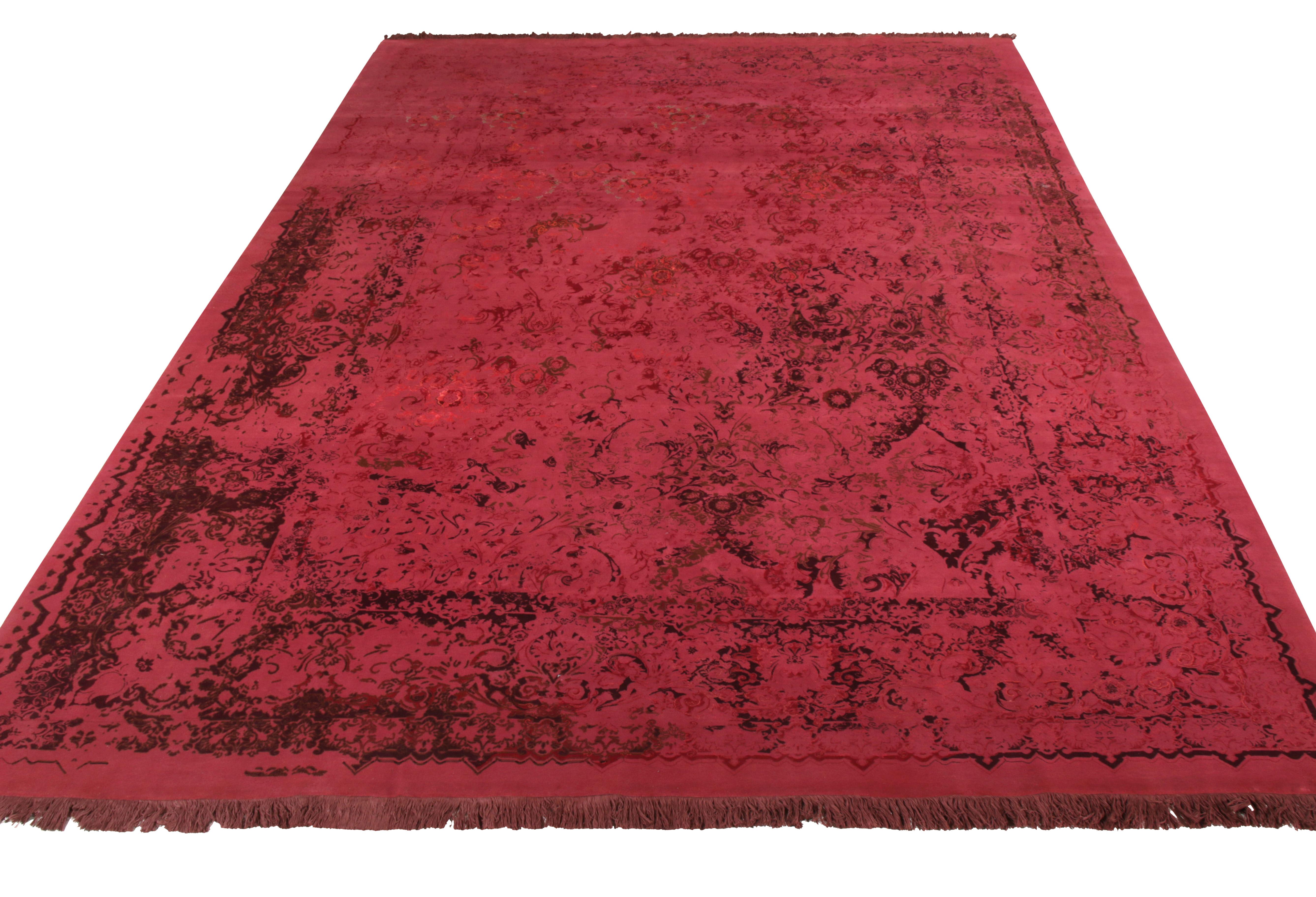 Rug & Kilim proudly presents one of the most refined Persian pieces from its coveted collection. A labour of love, this 10x13 size rug is an artistic feat from one of the best workshops of its style. The precious piece commands attention with its