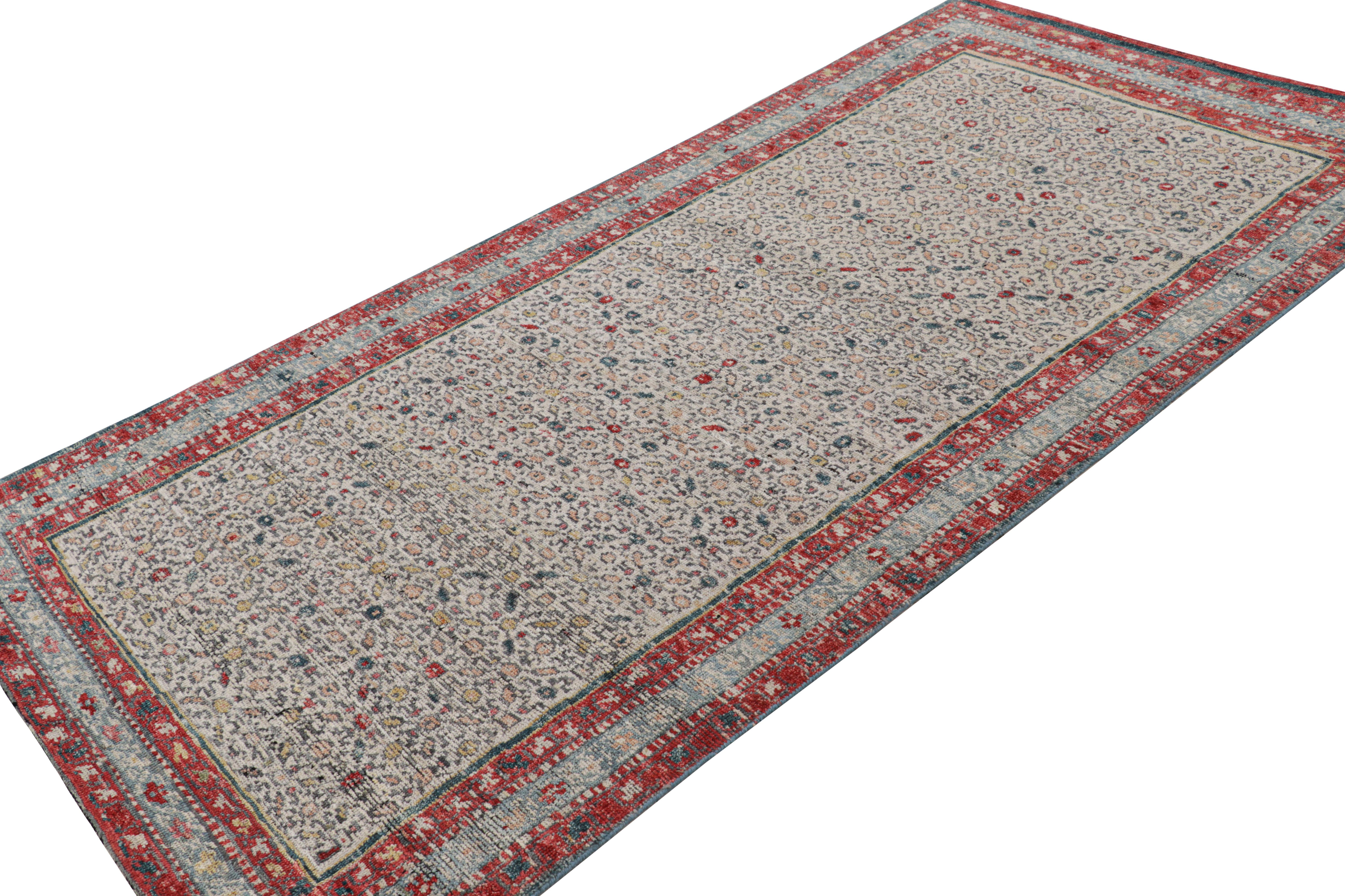 Tappeto Runner in stile persiano di Rug & Kilim con motivi floreali colorati Herati In condizioni Nuovo in vendita a Long Island City, NY