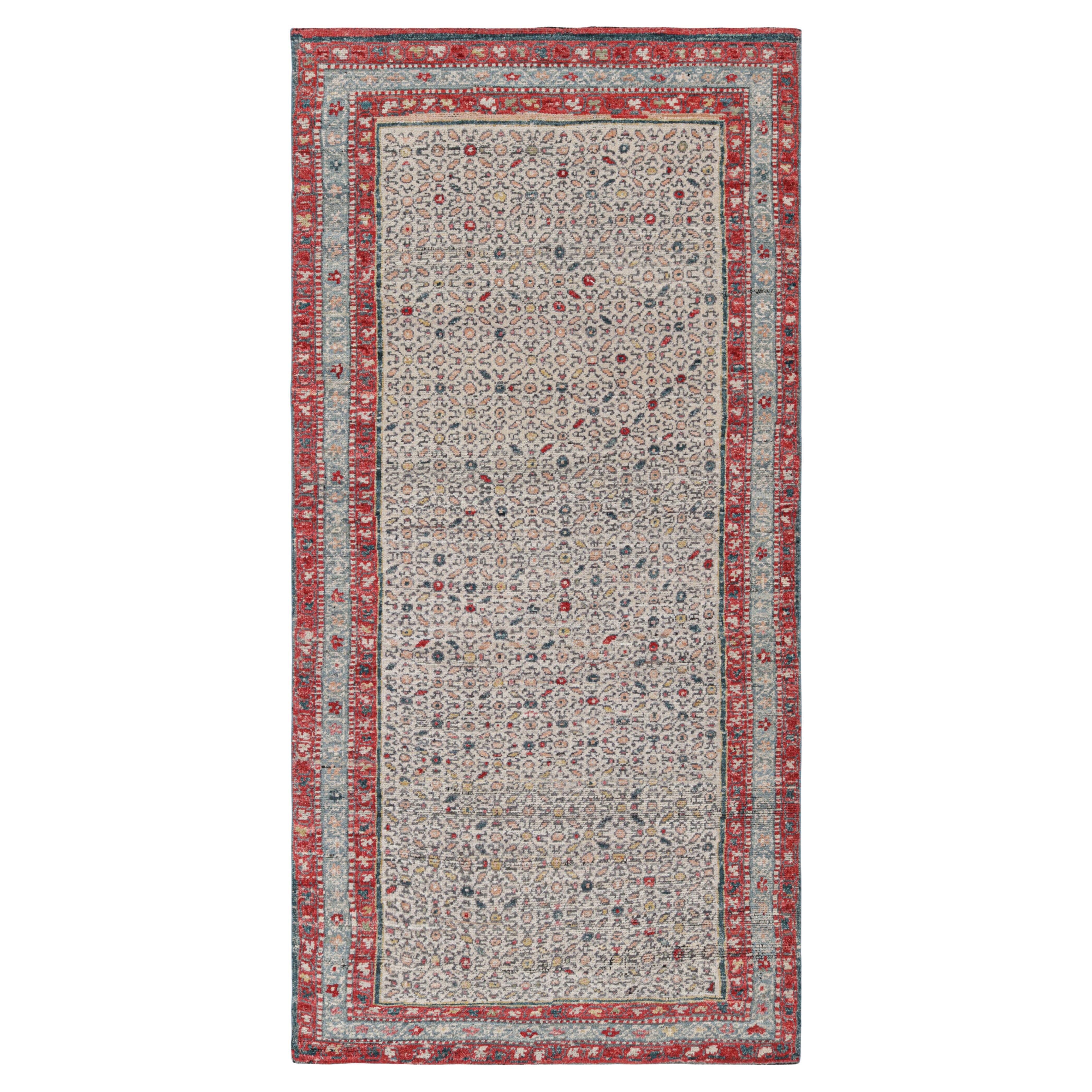 Rug & Kilim's Läufer im persischen Stil mit bunten Herati-Blumenmustern