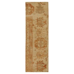 Runner persiano in stile Sultanabad Rug & Kilim con motivo floreale arancione e blu