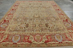 Rug & Kilim’s Persian Tabriz Style Rug in Beige-Brown with Floral Patterns