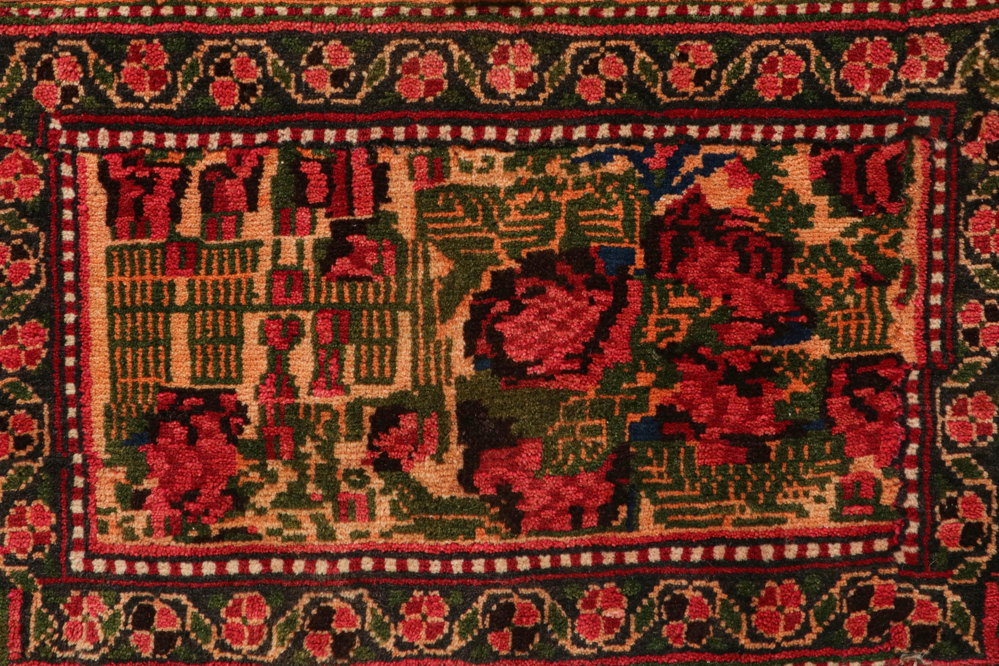 Wool Rug & Kilim’s Persian Tribal Storage Chest with Colorful Geometric Patterns For Sale