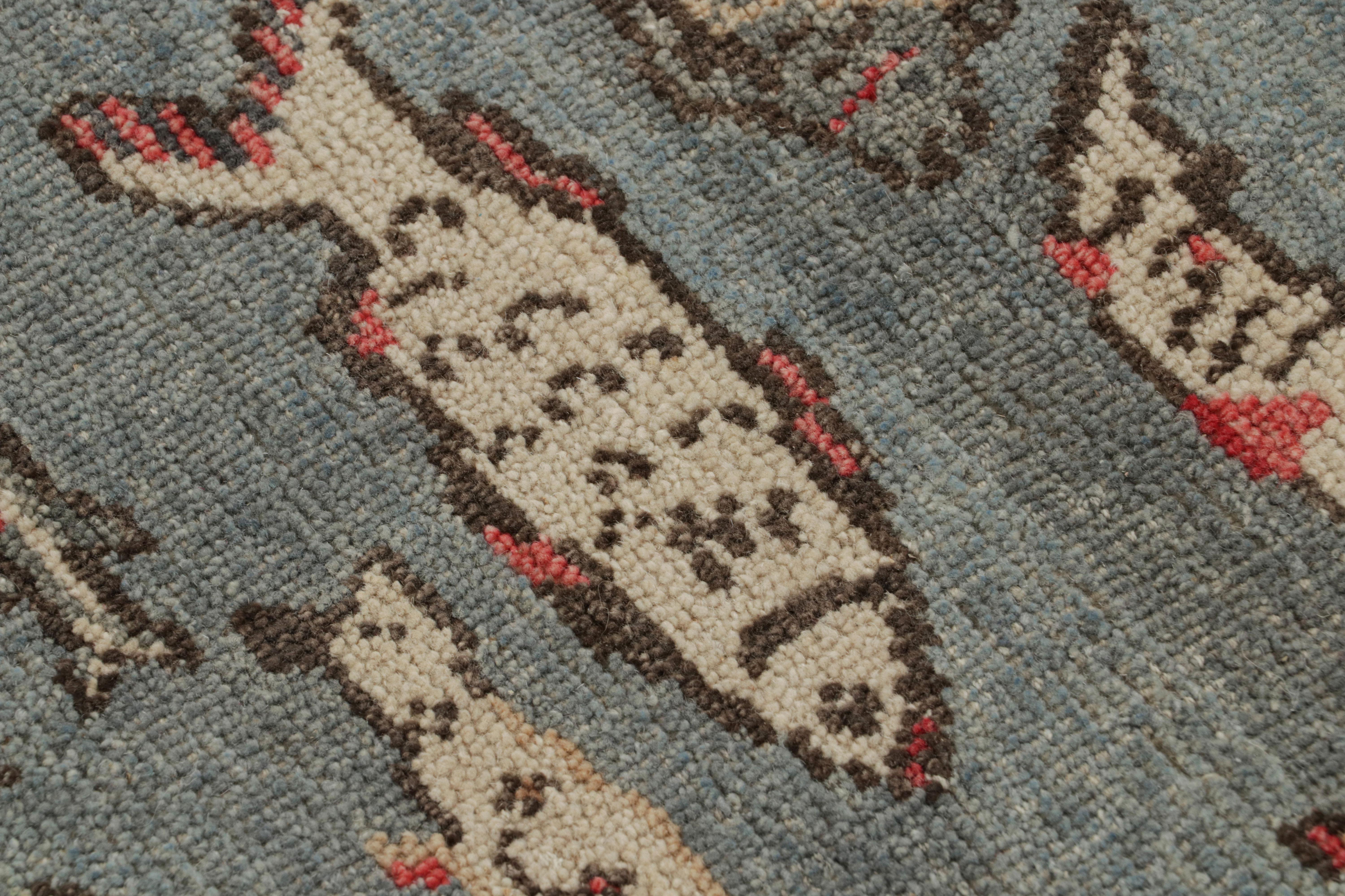 Rug & Kilim è un tappeto d'arte pittorico in blu con illustrazioni di pesci In condizioni Nuovo in vendita a Long Island City, NY