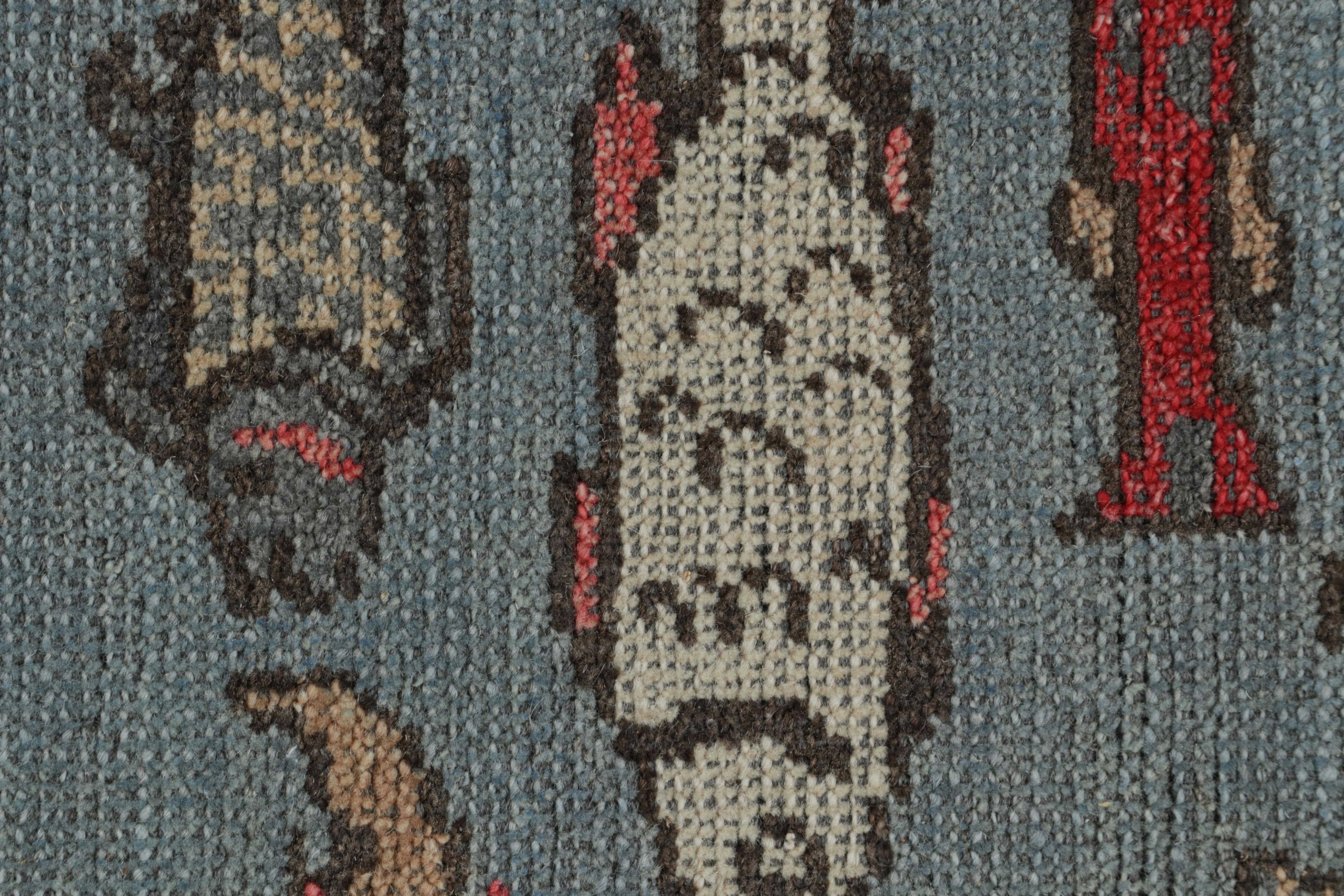 Rug & Kilim è un tappeto d'arte pittorico in blu con illustrazioni di pesci In condizioni Nuovo in vendita a Long Island City, NY