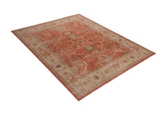 Rug & Kilim's Red Brown and Gold Wool Rug from the Homage Collection