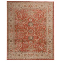 Teppich & Kelim-Teppich aus roter, brauner und goldener Wolle aus der Homage-Kollektion