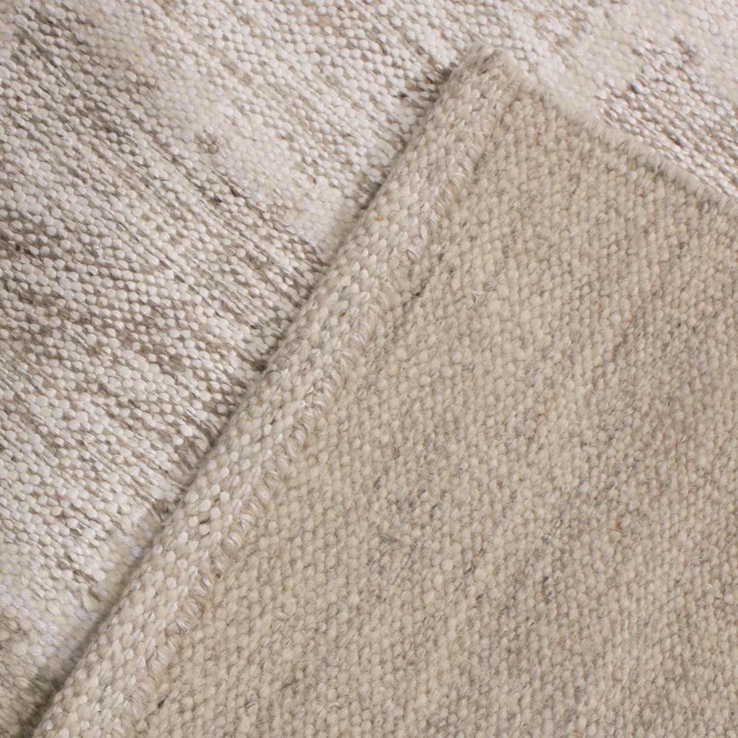 Alfombra de pelo de lana gris beige y marrón claro de Rug & Kilim inspirada en Escandinavia en Nuevo estado para la venta en Long Island City, NY