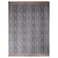 Teppich & Kilims Skandinavisch inspirierter cremefarbener, grauer und beigebrauner Teppich aus Naturwolle