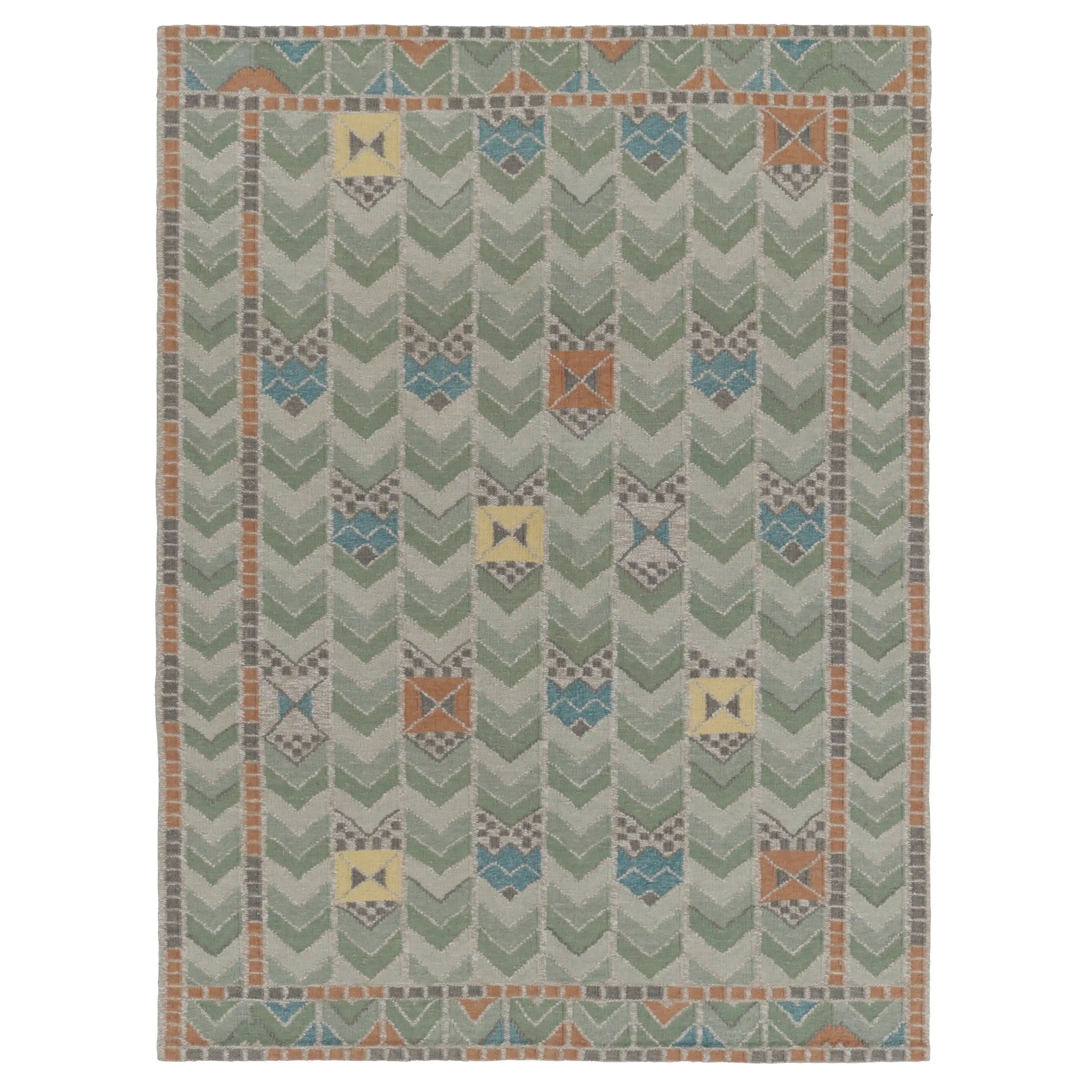 Rug & Kilim’s Scandinavian-Inspired Custom Outdoor Rug, Geometric Patterns For Sale