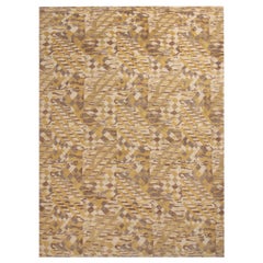 Rug & Kilim: tappeto geometrico di ispirazione scandinava in pile di lana beige e gialla