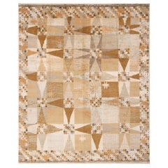 Rug & Kilim’s Scandinavian-Inspired Geometric Beige Cream Wool Rug