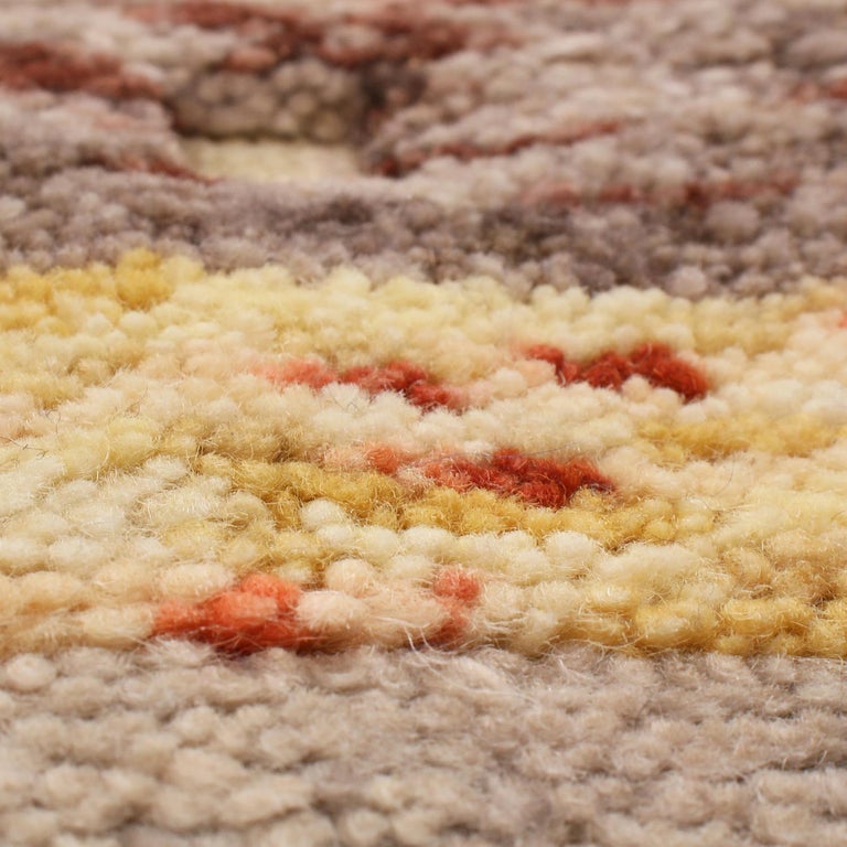 Rug and Kilim’s ScandinavianInspired Geometric GoldenYellow Gray Wool