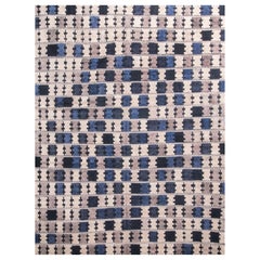 Rug
Kilim - Tappeto geometrico in lana grigio e blu di ispirazione scandinava