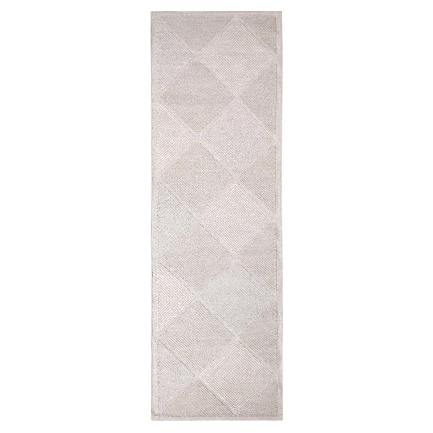 Rug & Kilim’s Scandinavian Inspired Moroccan-Style Natural Polyester Rug For Sale