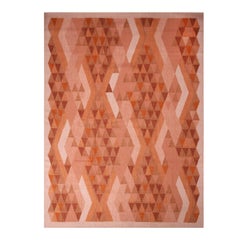 Rug & Kilim’s Scandinavian Inspired Orange and Brown Wool Rug