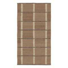 Rug 
Kilim’s Scandinavian-Inspired Rug, Beige-Brown Earth Tones with Stripes