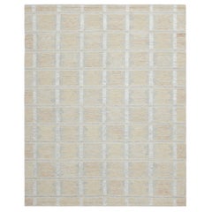 Rug & Kilim's skandinavisch inspirierter Teppich, Beige mit geometrischen Mustern
